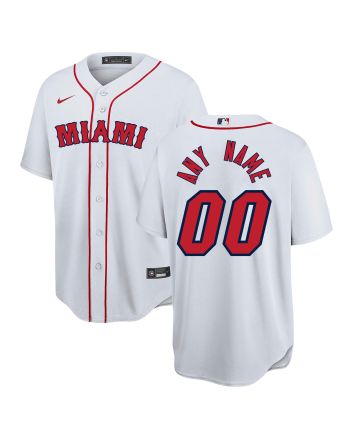 Miami Heat x Boston Red Sox Baseball Men Custom Jersey - White